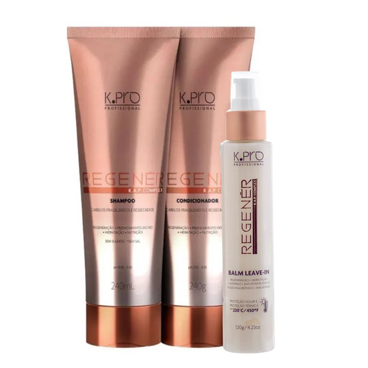 K.Pro Kit Trio Regenér Shampoo + Condicionador + Balm Leave-in